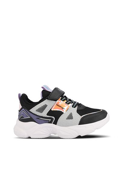 Slazenger NELSON Girl's Black/Purple Sneakers