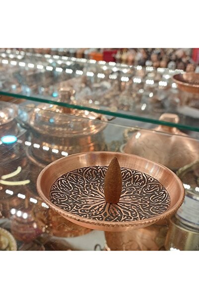 Bakır Center Bakır Tütsülük & Bakır Buhurdanlık Bakır Dekoratif Tabak Tütsülük Oda Kokusu Tütsü