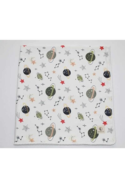 WOELLA Planet Patterned Muslin Blanket