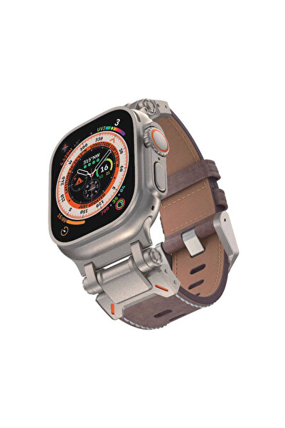 Rivor Apple Watch Ultra 1 2 3 4 5 6 7 8 9 Se 42 44 45 49mm Metal Başlıklı Sun...