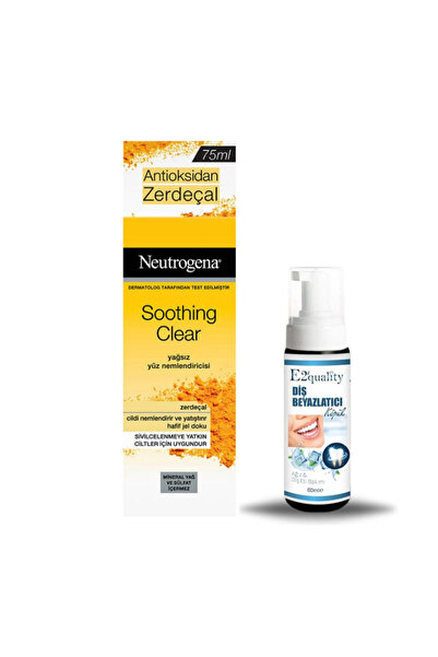 Neutrogena 75 ml Soothing Clear Oil-Free Moisturizer + Gift Teeth Whitening Foam