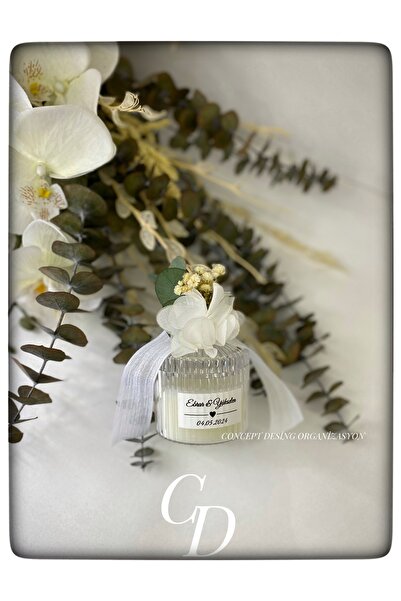 Söz Concept Desing Tasarım & Nişan & Nikah Hediyelik Dağıtmalık Mum 20 Adet