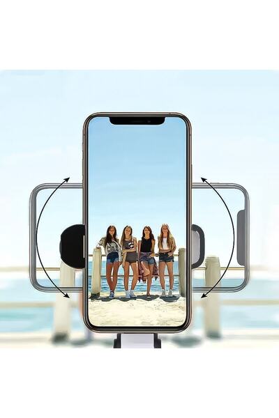 ELSE NIPPON Turuncu Bluetooth Kumandalı Selfie Çubuğu-tripod Vlog Telefon Tutucu