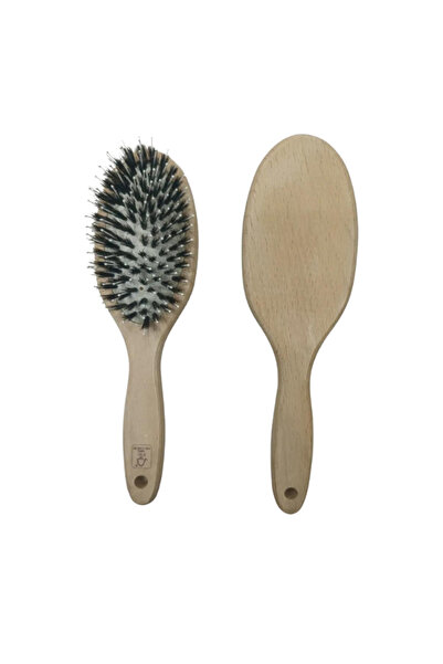 CNGZSHOP Φυσική βούρτσα για αποτρίχωση με τρίχες και μασάζ τριχωτού της κεφαλής