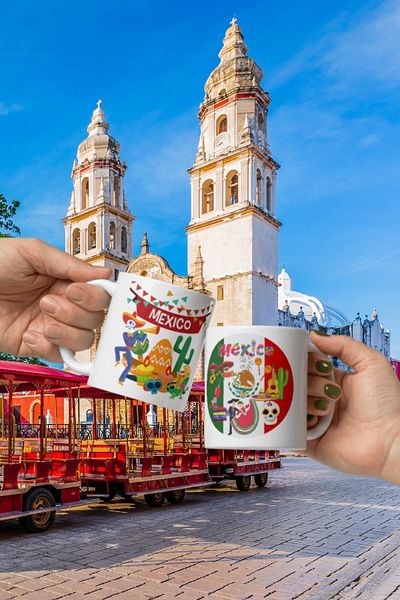 Dünyadan Hediyeler 2 Mexican Mug - Travel Souvenir Mexico Mug