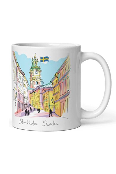 Dünyadan Hediyeler 2 Pieces of Travel Souvenir - Swedish Mug