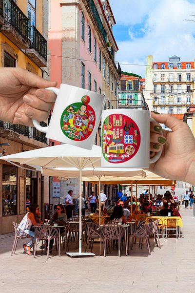 Dünyadan Hediyeler 2 Portugal Mug - Portugal Mug Cup Travel Souvenir