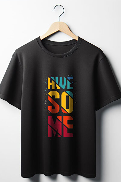 Vordevia Sjajan tekst Štampano Oversize kroj široka unisex majica okrugla kra...