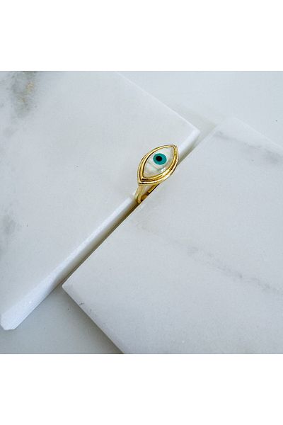 CHARMLUCKY Pearlescent Eye Ring