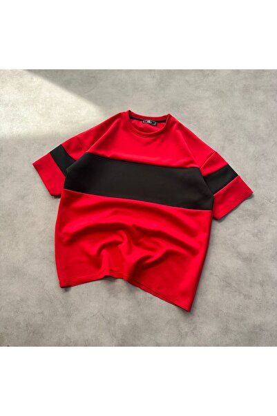 Baycombine35 MEN'S STRIPED SCUBA T-SHIRT