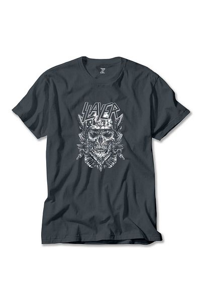 Z zepplin Μπλουζάκι Slayer Soilder Skull Smoked