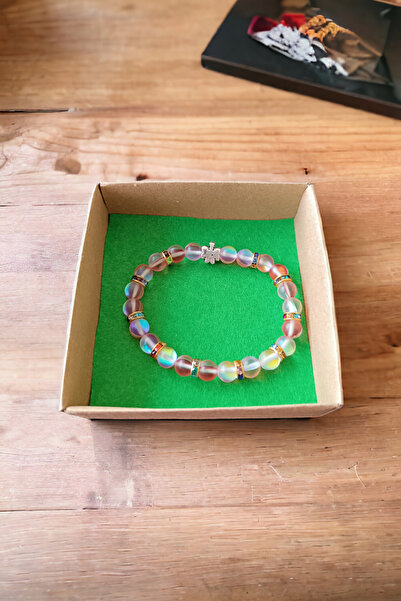 MGA DOĞAL TAŞ Turuncu Termal KuvarsTaşı Bileklik  Doğal Taş Bileklik Doğal Ta...