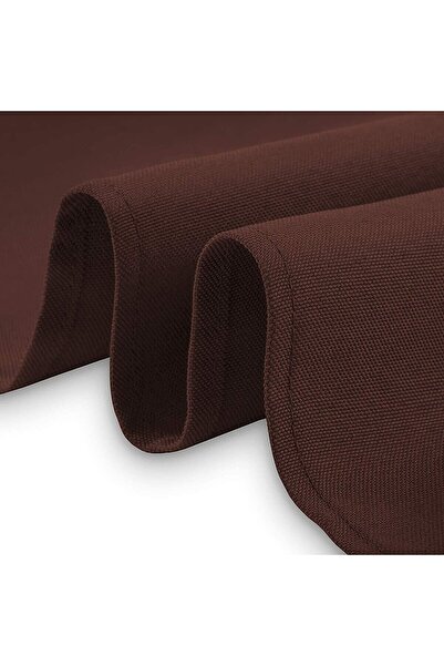 Zeren Home Linen Tablecloth - Liquid Resistant, Round and Care Free, Brown