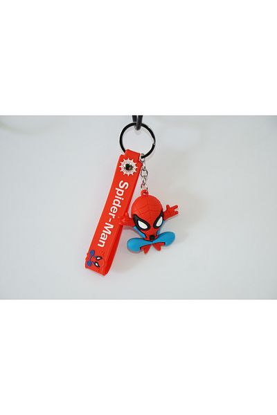 WOM AVM Spiderman Themed Silicone Keychain