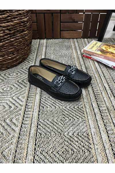 Behtah Kundura Zınbalı Günlük Zincirli Ortopedik Taban Kadın Babet Anne Ayakk...