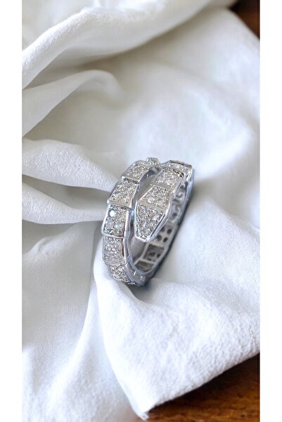 XUPING JEWELRY VIP Seri Gümüş Renk Yılan Model Kadın Yüzük