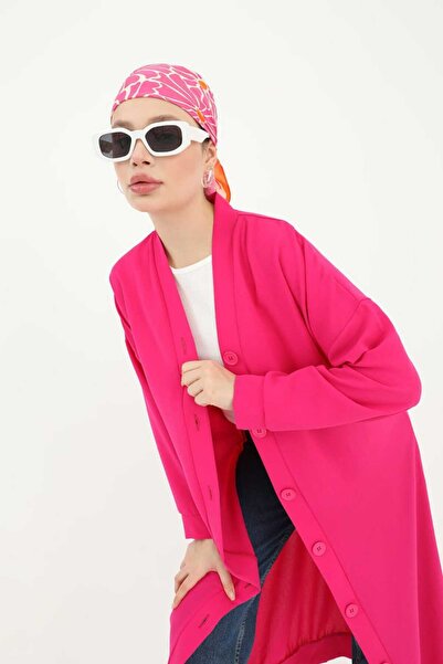 Puane Knee-Length Tunic - Buttoned from the Neck, Model 10421