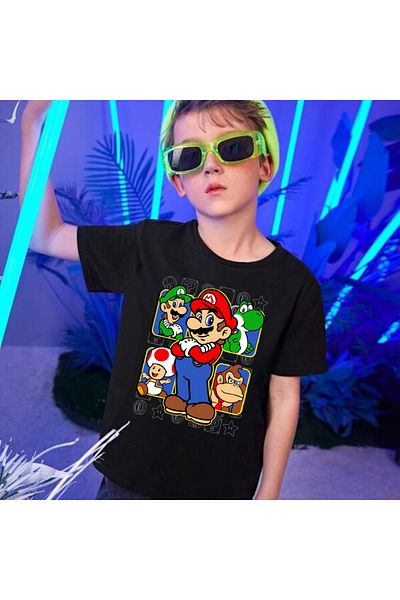 Touz Moda Μπλουζάκι Mario Kids Printed - Κομψό και άνετο