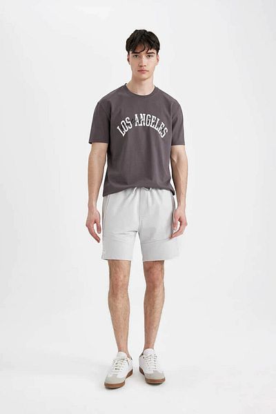 DeFacto Men's Shorts Dark Gray B8674AX/GR184
