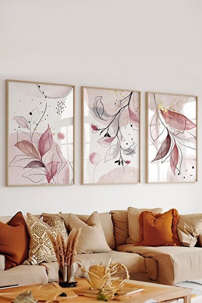 Artavessa 3 Parça Çerçeve Görünümlü Mdf Tablo Seti