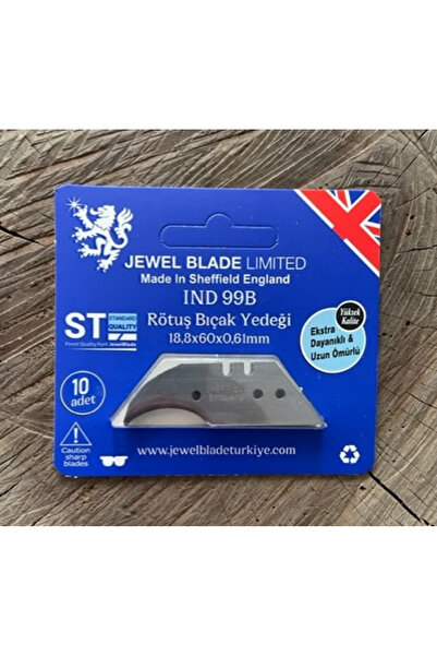 Jewel OVAL RÖTÜŞ BIÇAK YEDEĞİ EĞRİ UÇLU KISA MAKET BIÇAK YEDEĞİ 10 ADET
