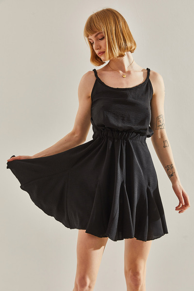 Bianco Lucci Dámský límec, pletená podrobná sukně, šaty s páskem se setrvačníkem60251075