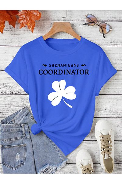 aynewmoda Oversize Coordinator Printed T-shirt