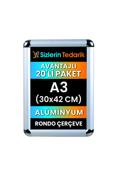 A3 Alüminyum Rondo Çerçeve 20 Adet