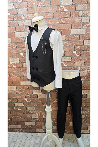 HAYTA Çocuk Yelek Takim Gömlekli Set 0-1 Yaş 14 Yaş