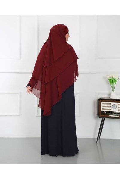 Mercan Hijab THREE-LAYER CHIFFON SUFLE KHIMAR