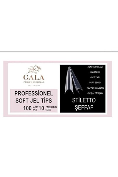 Genel Markalar STİLETTO MODEL 100LÜ ŞEFFAF TİPS