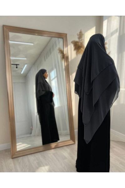 Mercan Hijab THREE-LAYER CHIFFON SUFLE KHIMAR
