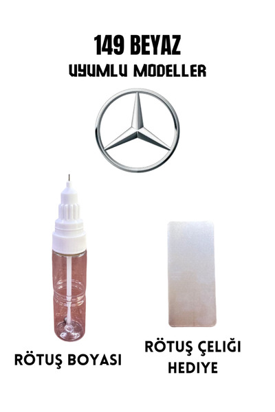 DUXONE Rötuş Boyası 149 Beyaz Mercedes Uyumlu
