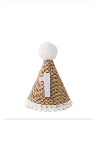 Çemrek Süs Parti Καπέλο από ύφασμα γιούτας 1 έτους