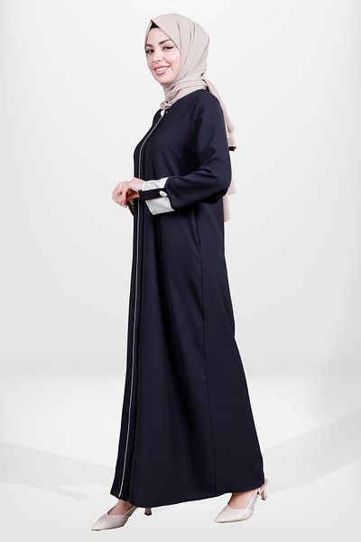 Beyza 3878 Μοντέλο Hijab Black Ferace