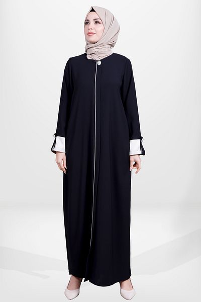 Beyza 3878 Μοντέλο Hijab Black Ferace