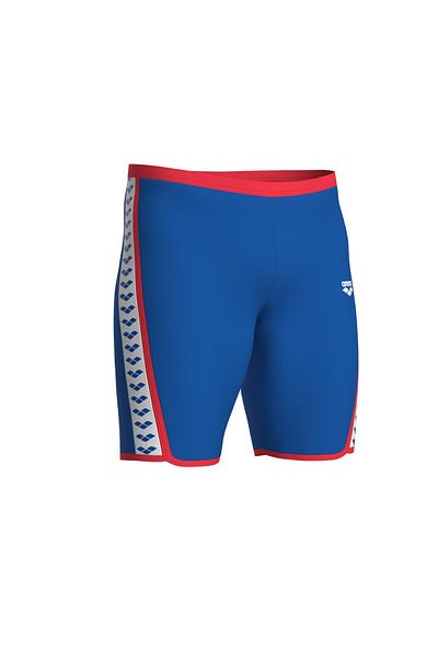 ARENA Men's Swimsuit - Icons Jammer (Blue/Red)