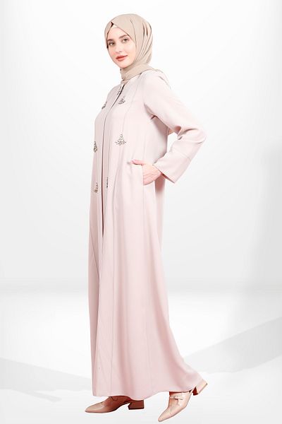 Beyza 3976 Hijab Stone Beige Ferace