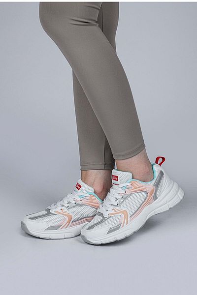 Jump 28712 Model White Sports Shoes - Powder and Blue 36