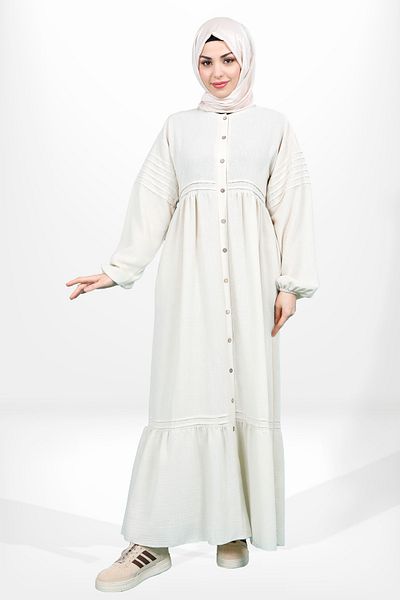 Beyza 5609 Μοντέλο Hijab Stone Πολύχρωμο Φόρεμα Dolce