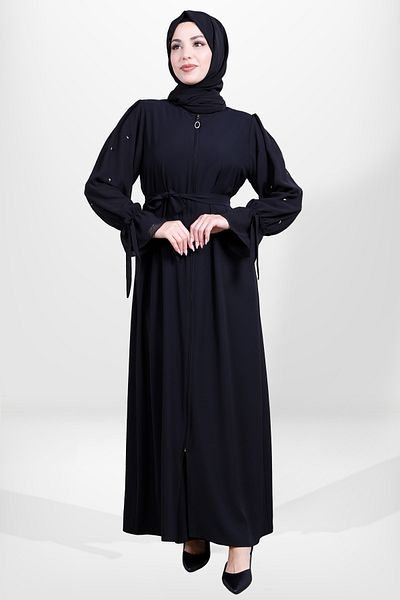 Beyza 3928 Μοντέλο Hijab Black Stone Ferace