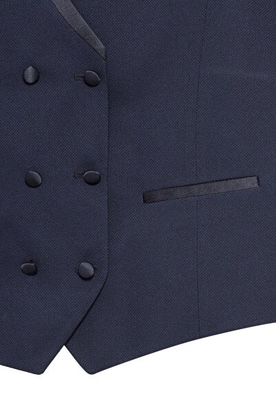 SÜVARİ Tuxedo Slim Fit Suit - Dobby