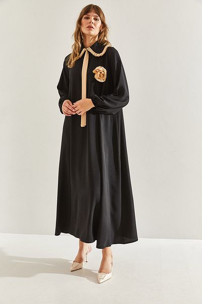 Bianco Lucci Damenkleid mit Babykragen und Handy-Accessoires -60251096