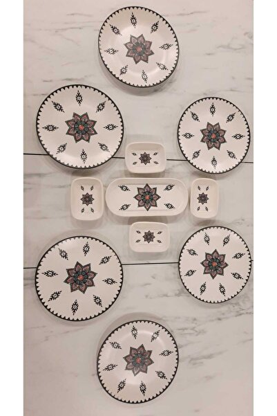 Keramika Kahvaltı Takımı 11 Parça 6 Kişilik