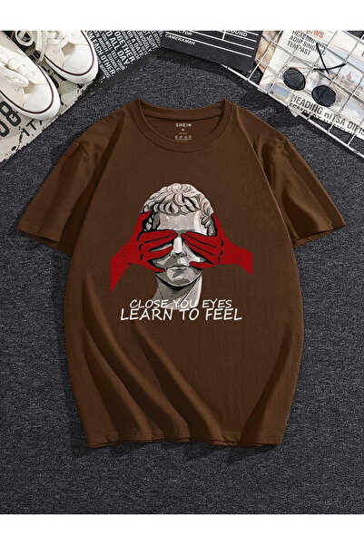 BEGRİFF Μπλουζάκι Unisex με γραμμένο «Learn To Feel».