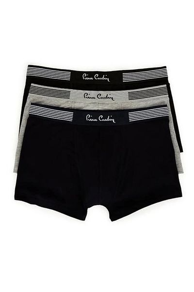 Pierre Cardin Ανδρικό Σετ Μπόξερ 3 τεμαχίων - Μαύρο Navy Blue Grey