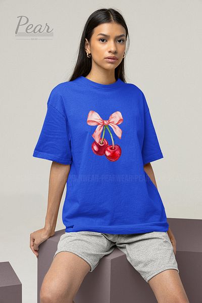 Pear Wear Μπλουζάκι Unisex με στάμπα Cherry T-shirt Oversize