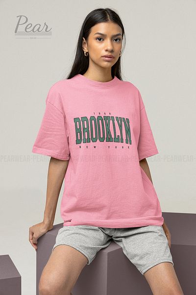 Pear Wear Μπλουζάκι με στάμπα Brooklyn Unisex T-shirt Oversize