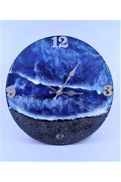 CrustWood Karanlık Okyanus - Epoksi Duvar Saati