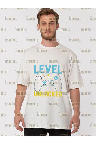 aynewmoda Μπλουζάκι με τυπωμένο μπλουζάκι με ανοιχτό επίπεδο oversize